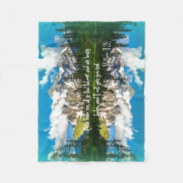 Jag ska ge dig att vila Bible Verse Fleecefilt