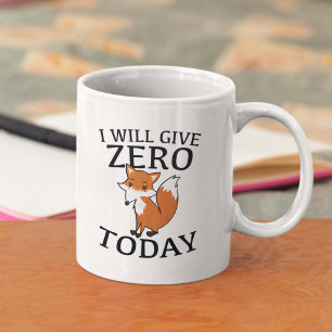 Jag ska Ge Zero Fox i dag Kaffemugg