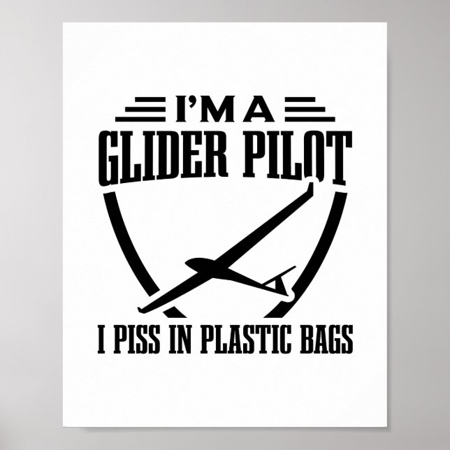 Jag ska glida pilot | Soaring Älskare Gift Idea Poster (Framsidan)