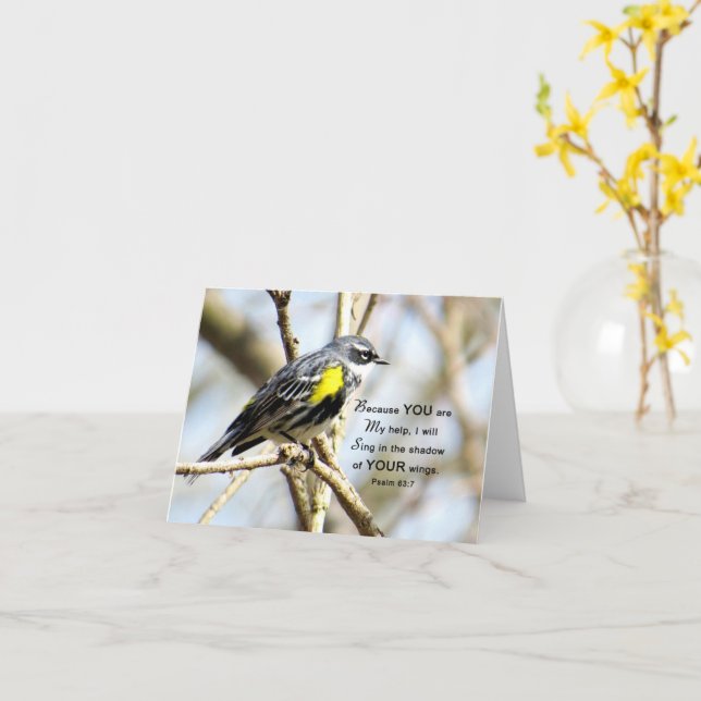 Jag ska göra Sjunga - skriptkort Kort (Gul blomma)