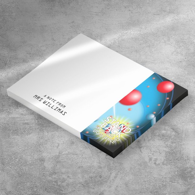 JAG SKA GÖRA VETENSKAP. POST-IT BLOCK (STAND BACK I'M GOING TO DO SCIENCE POST-IT NOTES)