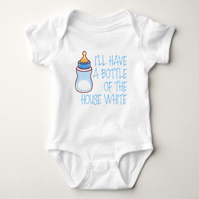 Jag ska ha en Flaska i House White Infant Boy T Shirt (Framsida)