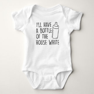 Jag ska ha en Flaska i huset vit, babyskor T Shirt