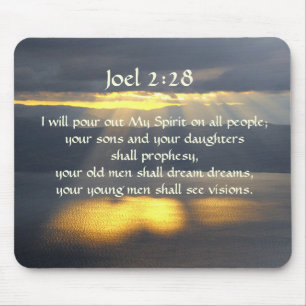 Jag ska hälla ut min själ Joel 2 28, Bible Verse Musmatta