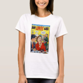 Jag ska hantera det här - Romantik Tecknad Bok - R T Shirt