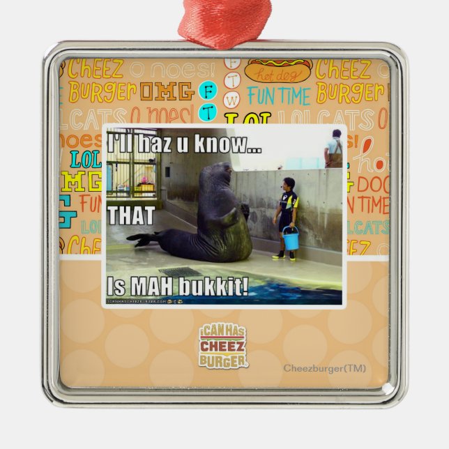 Jag ska haz u vet julgransprydnad metall (Framsidan)