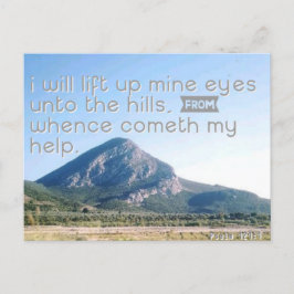 Jag ska Hiss upp mitt Ögon - Christian Art Postcar Helg Vykort