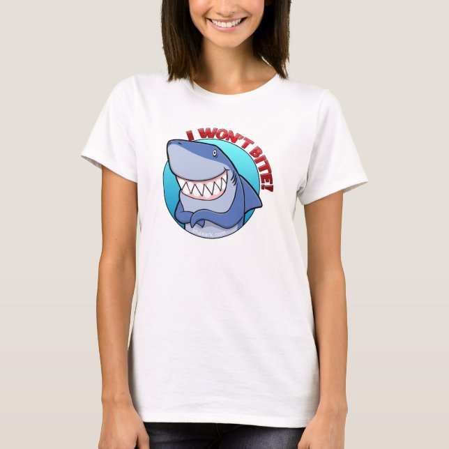 Jag ska inte bitakvinna t-skjorta t shirt (Framsida)