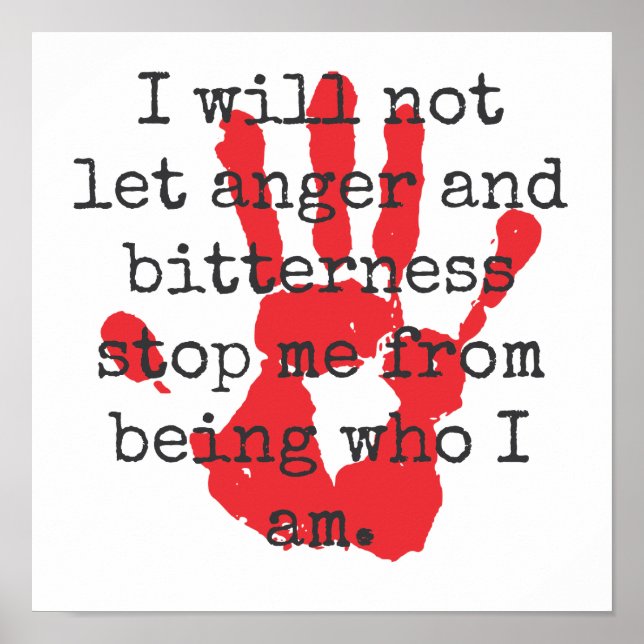 Jag ska inte låta ilska och bitterhet - inspiratio poster (Framsidan)