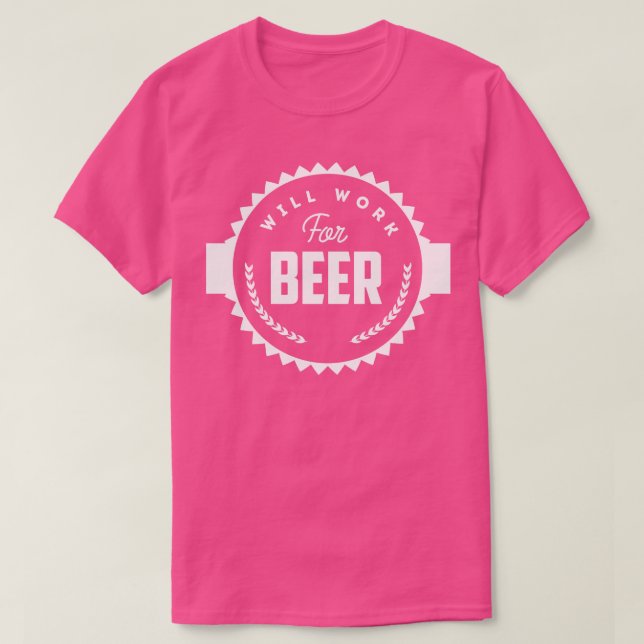 Jag ska jobba för öl t shirt (Design framsida)