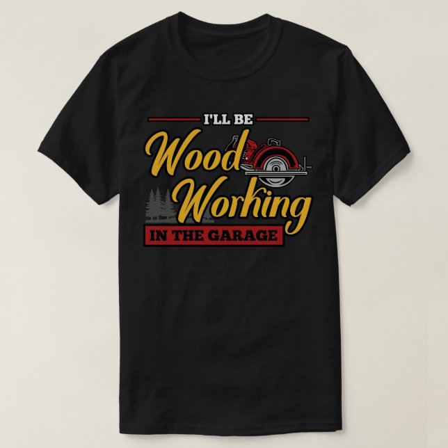 Jag ska jobba i trädgårdsarbetaren t shirt (Design framsida)