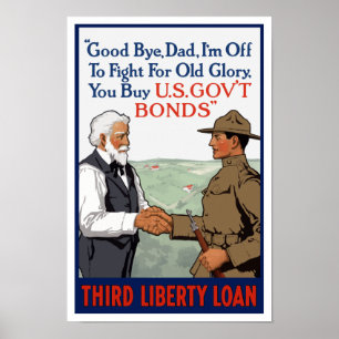 Jag ska kämpa för Old glory - WW1 Poster