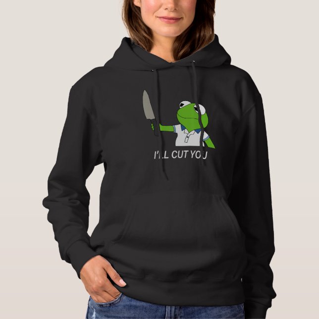 Jag ska klippa dig med Cute Frog T Shirt (Framsida)
