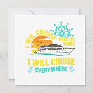 Jag ska kryssa överallt på Cruise Frakt Cruising H Inbjudningar