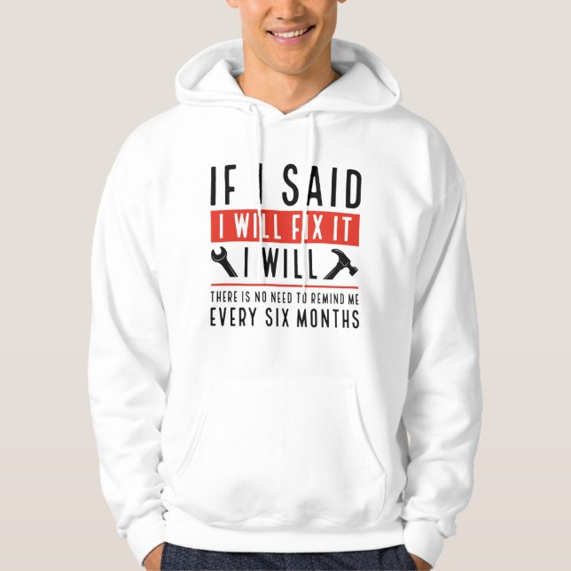 Jag ska laga det hoodie (Framsida)