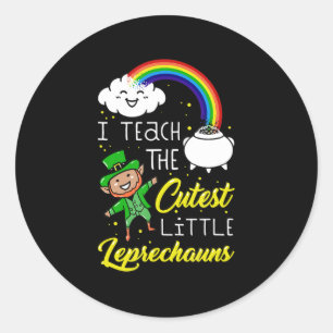 Jag ska lära mig Leprechaunsarna St Patrick D. Runt Klistermärke