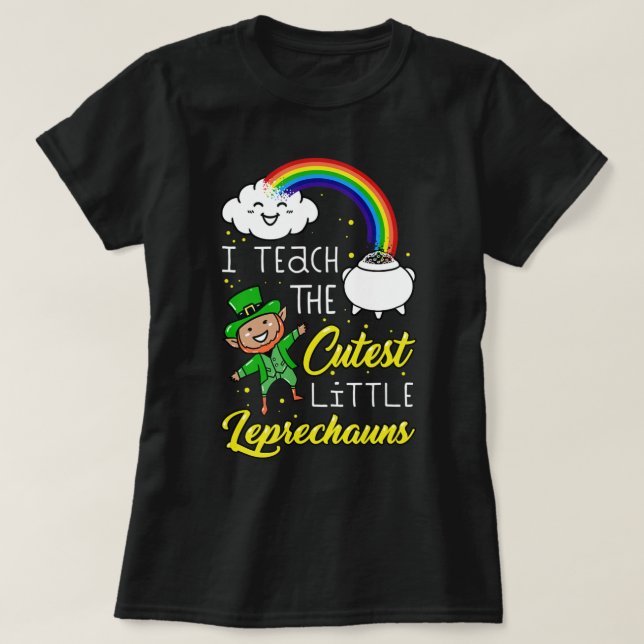 Jag ska lära mig Leprechaunsarna St Patrick D. T Shirt (Design framsida)