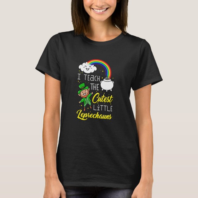 Jag ska lära mig Leprechaunsarna St Patrick D. T Shirt (Framsida)