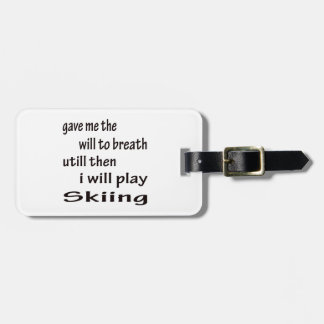 Jag ska lekskidåkning bagagebricka