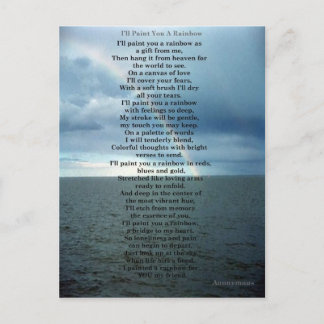 Jag ska måla en regnbåge åt dig vykort