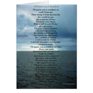 Jag ska målar dig en regnbåge hälsningskort