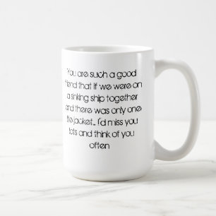 Jag ska miss som du rånar kaffemugg