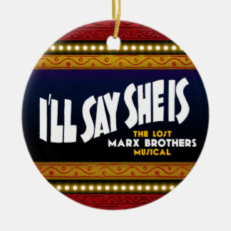 Jag ska något att säga som hon är prydnaden julgransprydnad keramik