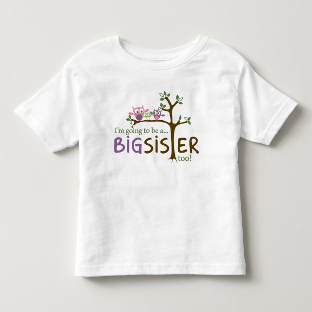 Jag ska också vara en STOR SISTER! Tee (Framsida)