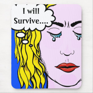 Jag ska överlever konst för Lichtenstein Musmatta