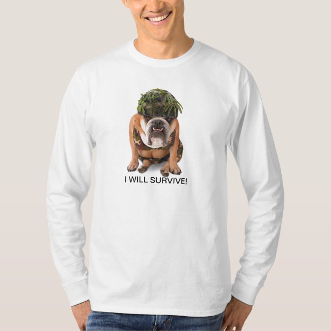 JAG SKA ÖVERLEVER! T-SHIRT (Framsida)