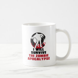 Jag ska överlever Zombieapokalypset Kaffemugg
