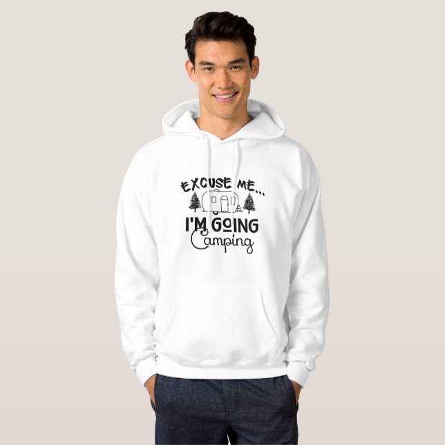 Jag ska på Camping Shirts Munkjacka (Hel framsida)