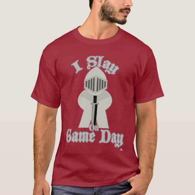 Jag ska på speldagskorgen Gamer Knight T Shirt (Framsida)