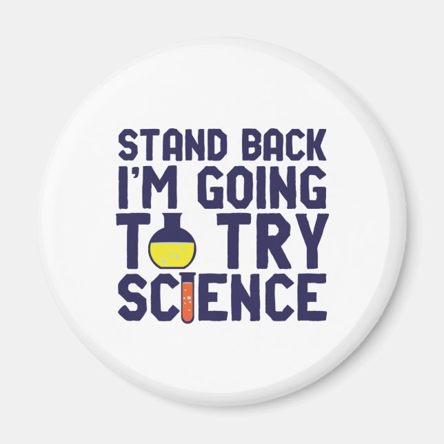 Jag ska prova Science Funy Geek. Magnet (Framsidan)