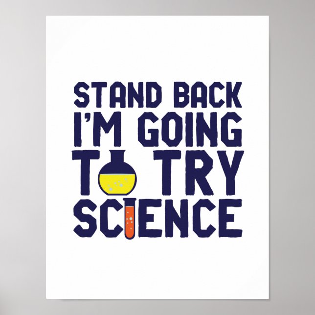 Jag ska prova Science Funy Geek. Poster (Framsidan)