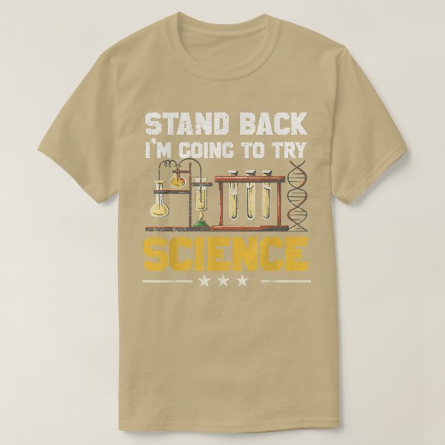 Jag ska prova vetenskapslärare Studen. T Shirt (Design framsida)