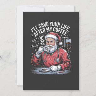 Jag ska rädda ditt liv efter min julkaffe Santa Xm Meddelande