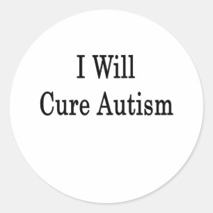 Jag ska rensa Autism Runt Klistermärke