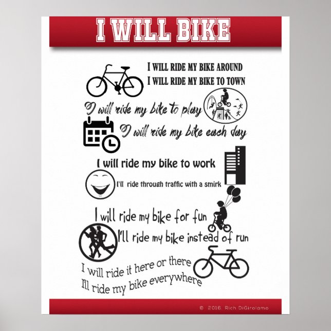 Jag ska rida min bike Poster (Framsidan)