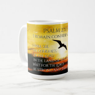 Jag ska se godhet av Lord Psalm 27:13-14 Kaffemugg