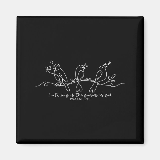 Jag ska sjunga om Guds godhet Psalm 89_1 Chri Magnet (Framsidan)