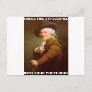 Jag ska skjuta en projektil vykort