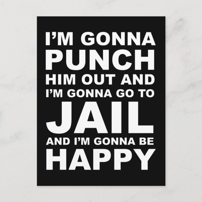 Jag ska Slå honom från Pelosi-citatet Vykort (Framsida)