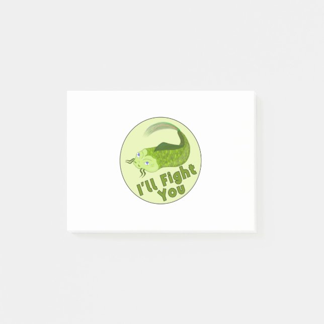 Jag ska slåss mot dig. post-it block (Framsida)