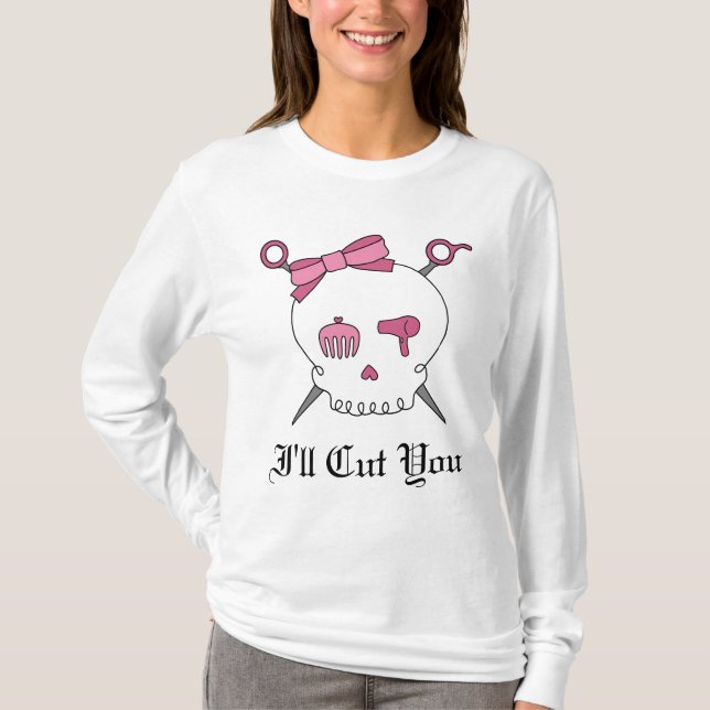 Jag ska snittet dig hårskallen & Scissor Tee (Framsida)