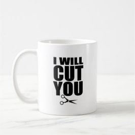 Jag ska snittet dig - muggen för hårstylistkaffe kaffemugg