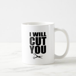 Jag ska snittet dig - muggen för hårstylistkaffe kaffemugg
