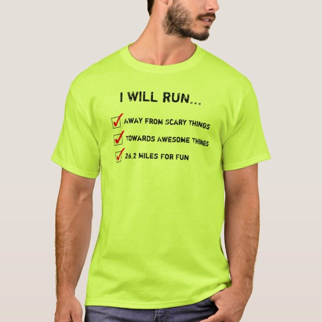 Jag ska springa 26,2 Miles för rolig TShirt Tröja (Framsida)