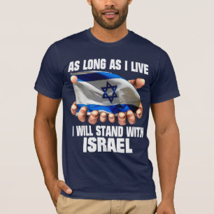 Jag ska stativ med Israel T Shirt