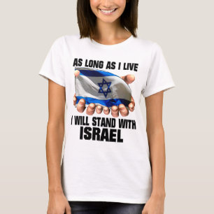 Jag ska stativ med Israel Tee Shirt